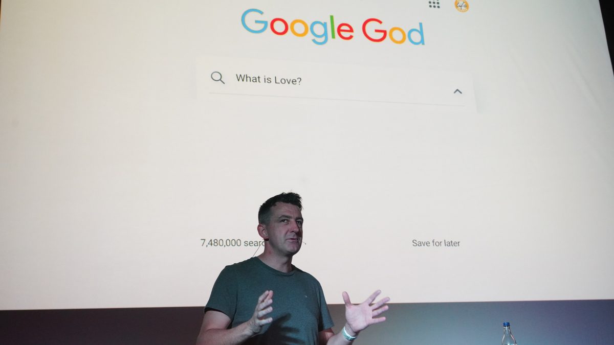 A talk with slides on the big screen